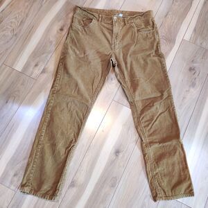 JC Penney (jcp) Corduroy Pants Men's TAG 36X32 (36x30) Slim Straight‎ Brown Tan